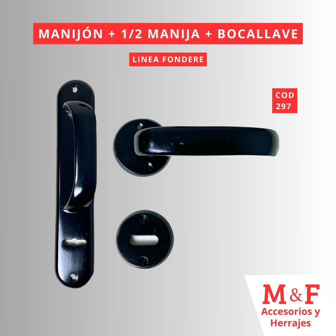 Manijon + 1/2 Manija + Bocallave Universal Negra